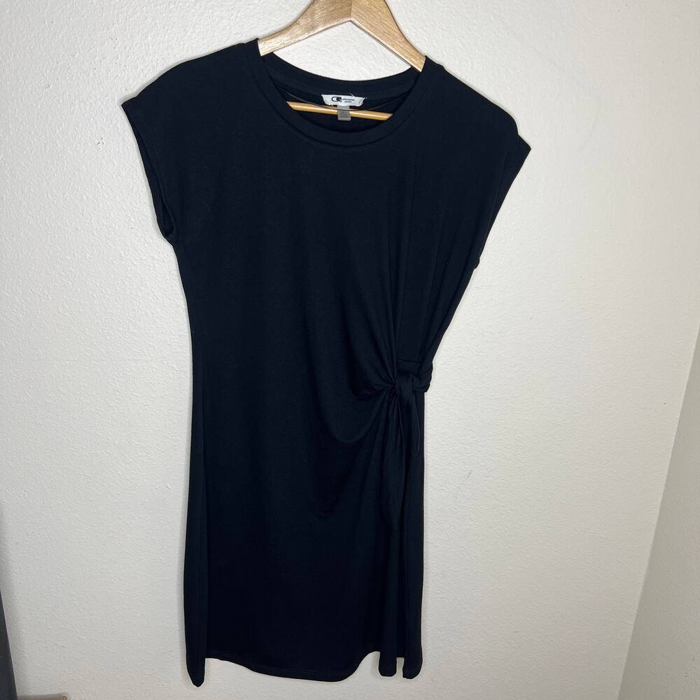 Cable & Gauge Sport Black Sheath Midi Dress Small